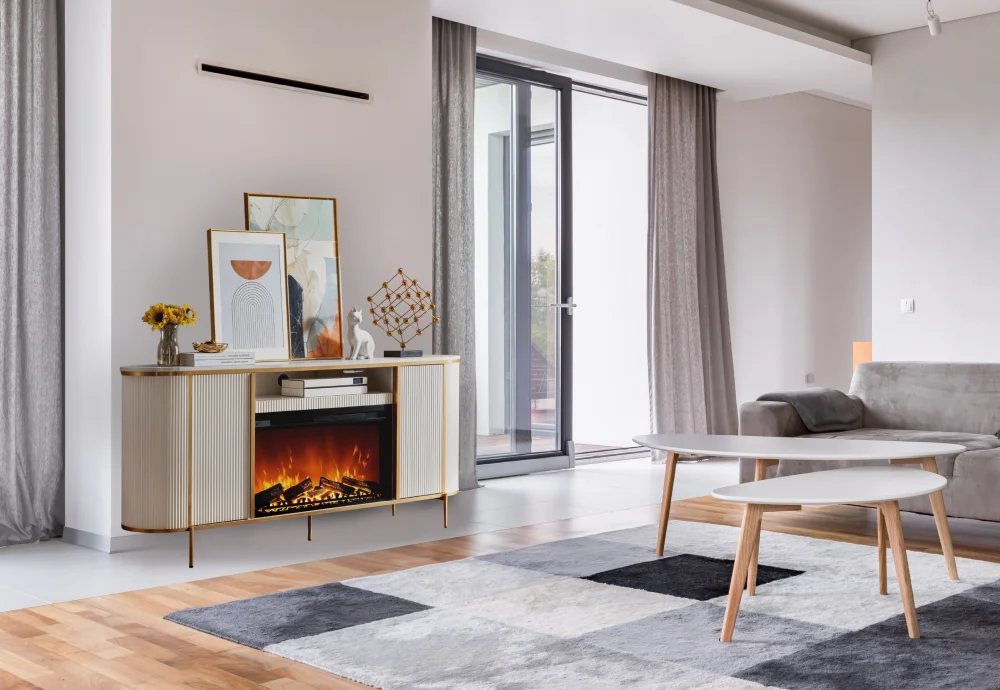 electrical fireplace tv stand